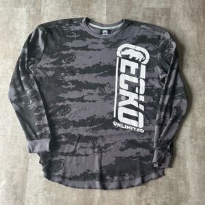 Ecko Unlimited Thermal Long Sleeve Waffle Knit Mens XL